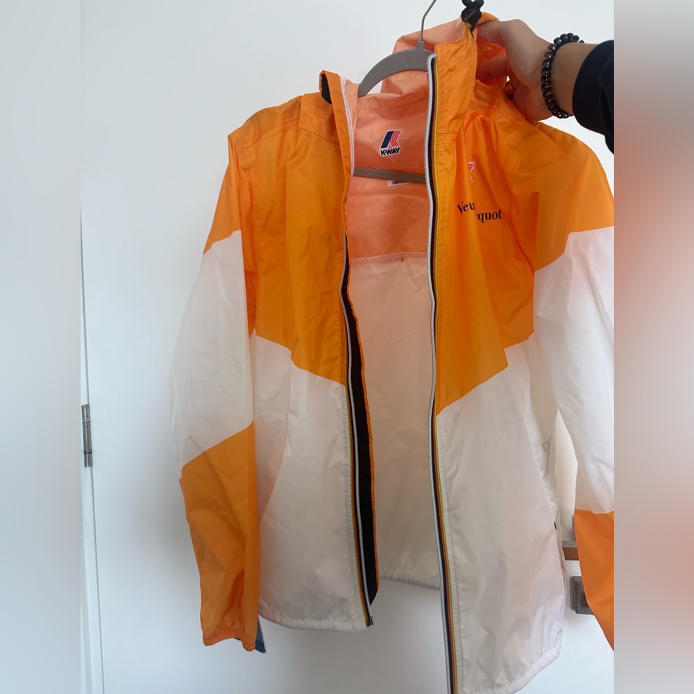 K-Way Sunflower Yellow and White Jacket